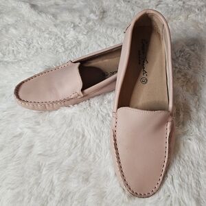 Enzo Tesoti Soft Pink Genuine leather driving mocassin shoes 9.5